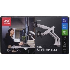 Support moniteur - ONE FOR ALL - Dynamic - Vesa 100 - Double Bras - 13
