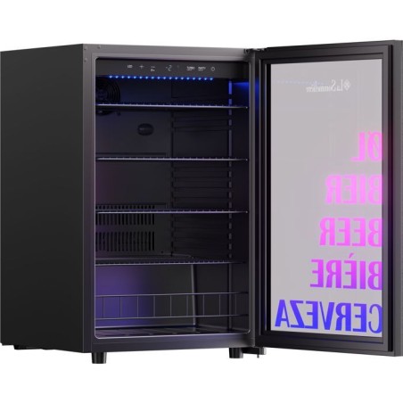 Cave a biere - Pose libre - LA SOMMELIERE - BEER150 - 128 L - Classe C - 54 x 55,3 x 83 cm - Noir
