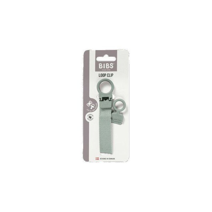 Attache sucette - BIBS - Clip Loop - Sage