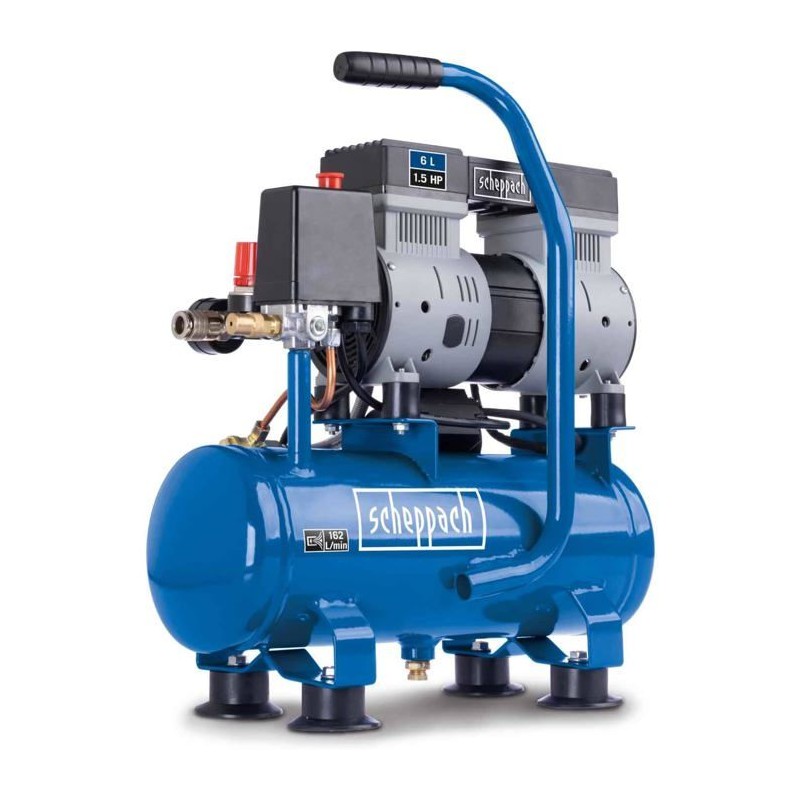 Compresseur d'air horizontal SCHEPPACH - HC08Si - 6L - 1100 W - 8 bars