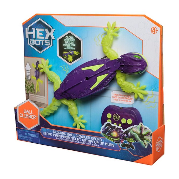 Gecko Radiocommande - Phosphorescent brille dans le noir - Hex Bots - Rechargeable par usb - Des 4ans Gecko Radiocommande - Phosphorescent brille dans le noir - Hex Bots - Rechargeable par usb - Des 4ans