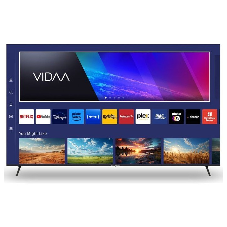 Schneider GMS75A2 - TV LED 75 (189 cm) - 4K UHD - Dolby Audio - Smart TV VIDAA - 3 HDMI - HDMI 2.0 Schneider GMS75A2 - TV LED 75 (189 cm) - 4K UHD - Dolby Audio - Smart TV VIDAA - 3 HDMI - HDMI 2.0