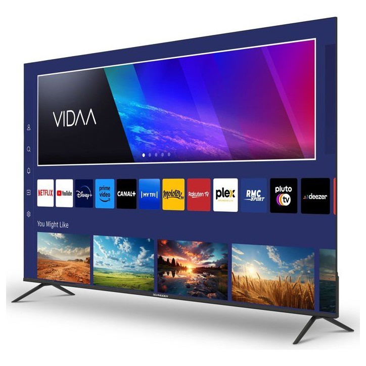 Schneider GMS75A2 - TV LED 75 (189 cm) - 4K UHD - Dolby Audio - Smart TV VIDAA - 3 HDMI - HDMI 2.0 Schneider GMS75A2 - TV LED 75 (189 cm) - 4K UHD - Dolby Audio - Smart TV VIDAA - 3 HDMI - HDMI 2.0