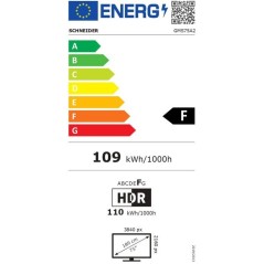 Schneider GMS75A2 - TV LED 75 (189 cm) - 4K UHD - Dolby Audio - Smart