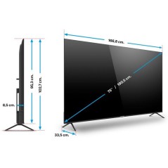 Schneider GMS75A2 - TV LED 75 (189 cm) - 4K UHD - Dolby Audio - Smart
