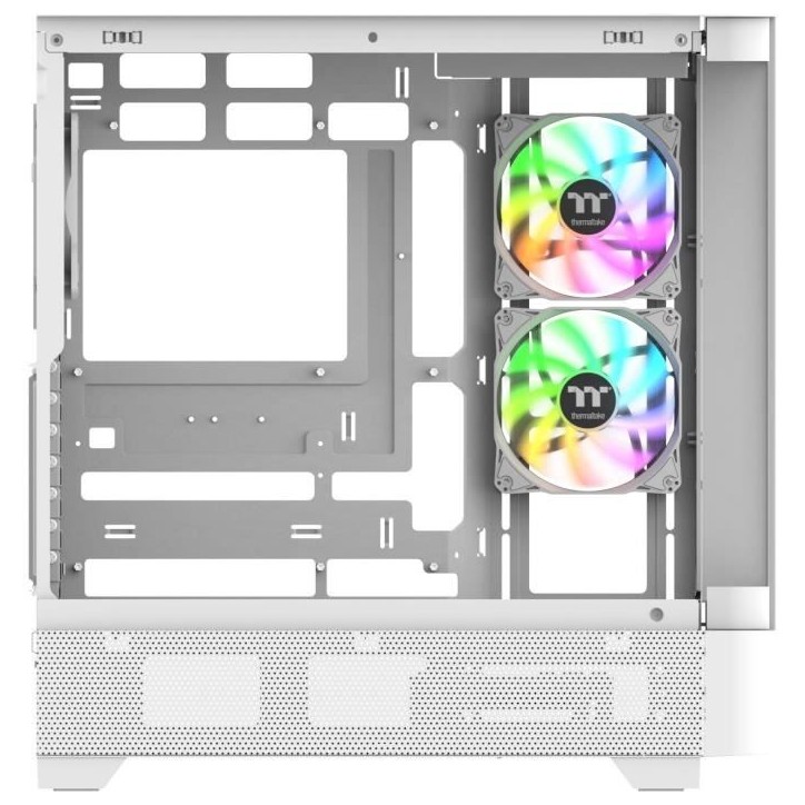 Boîtier PC sans alimentation - THERMALTAKE - View 290 TG ARGB Snow - Moyen tour - Format ATX - 3x120mm A-RGB inclus - Blanc Boîtier PC sans alimentation - THERMALTAKE - View 290 TG ARGB Snow - Moyen tour - Format ATX - 3x120mm A-RGB inclus - Blanc