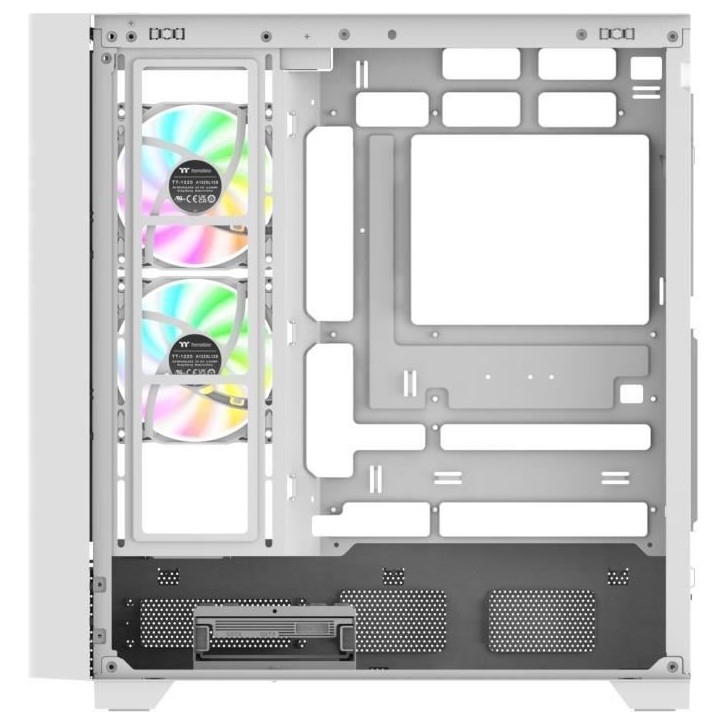 Boîtier PC sans alimentation - THERMALTAKE - View 290 TG ARGB Snow - Moyen tour - Format ATX - 3x120mm A-RGB inclus - Blanc Boîtier PC sans alimentation - THERMALTAKE - View 290 TG ARGB Snow - Moyen tour - Format ATX - 3x120mm A-RGB inclus - Blanc