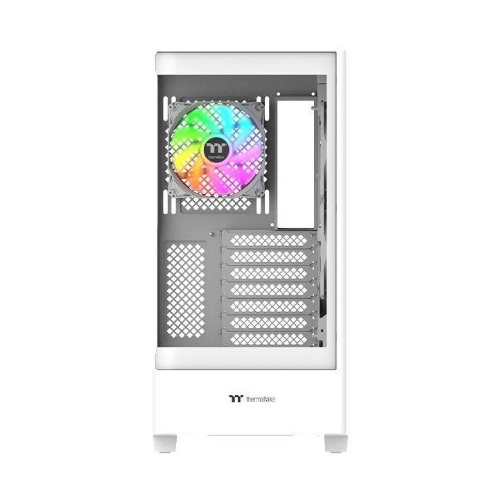 Boîtier PC sans alimentation - THERMALTAKE - View 290 TG ARGB Snow - Moyen tour - Format ATX - 3x120mm A-RGB inclus - Blanc Boîtier PC sans alimentation - THERMALTAKE - View 290 TG ARGB Snow - Moyen tour - Format ATX - 3x120mm A-RGB inclus - Blanc