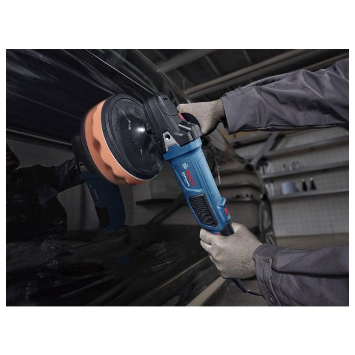 Polisseuse orbitale BOSCH PROFESSIONAL - GPO 11-180 S - 1100W - 180mm - Tampon de polissage + tampon éponge +poignée auxiliair Polisseuse orbitale BOSCH PROFESSIONAL - GPO 11-180 S - 1100W - 180mm - Tampon de polissage + tampon éponge +poignée auxiliair