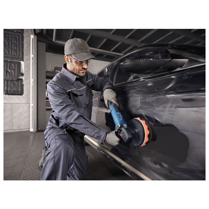 Polisseuse orbitale BOSCH PROFESSIONAL - GPO 11-180 S - 1100W - 180mm - Tampon de polissage + tampon éponge +poignée auxiliair Polisseuse orbitale BOSCH PROFESSIONAL - GPO 11-180 S - 1100W - 180mm - Tampon de polissage + tampon éponge +poignée auxiliair