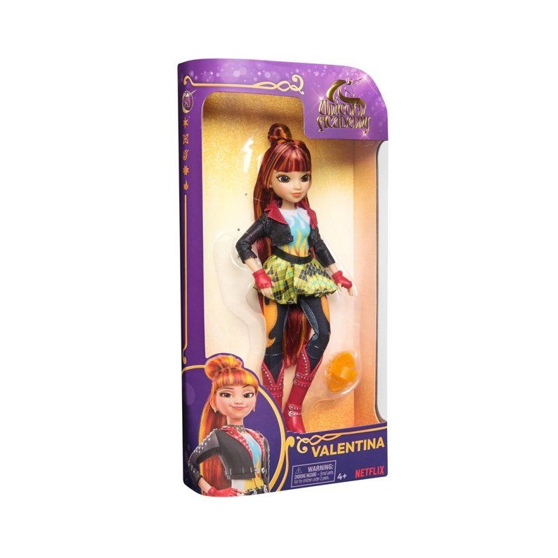 SPINMASTER Unicorn Academy - Poupée Valentina 24 cm - 9 articulations