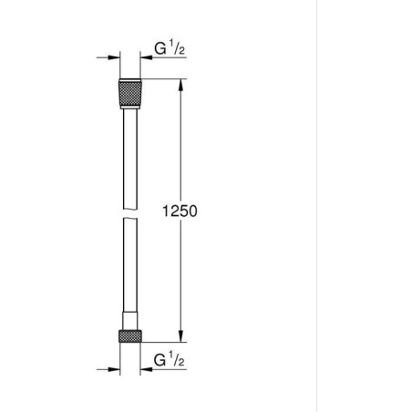 Flexible de douche - GROHE - Silverflex TwistStop