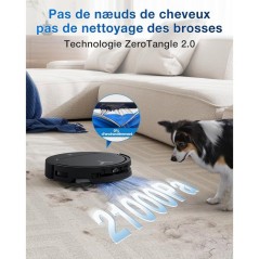 ECOVACS T50 Omni GEN2 - Robot Aspirateur Laveur - 21000Pa - ZeroTangle 2.0 - Station OMNI avec vidage automatique