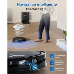 ECOVACS T50 Omni GEN2 - Robot Aspirateur Laveur - 21000Pa - ZeroTangle