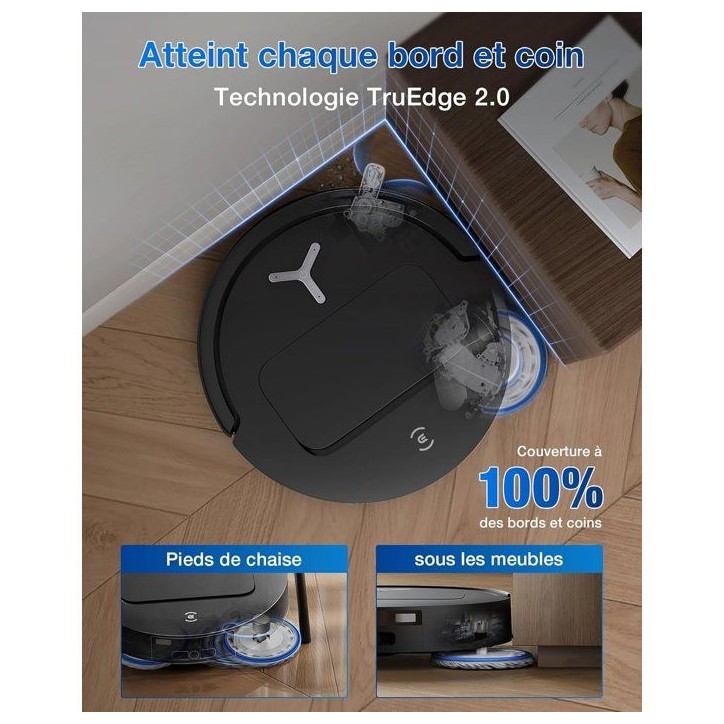 ECOVACS T50 Omni GEN2 - Robot Aspirateur Laveur - 21000Pa - ZeroTangle 2.0 - Station OMNI avec vidage automatique ECOVACS T50 Omni GEN2 - Robot Aspirateur Laveur - 21000Pa - ZeroTangle 2.0 - Station OMNI avec vidage automatique