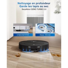 ECOVACS T50 Omni GEN2 - Robot Aspirateur Laveur - 21000Pa - ZeroTangle
