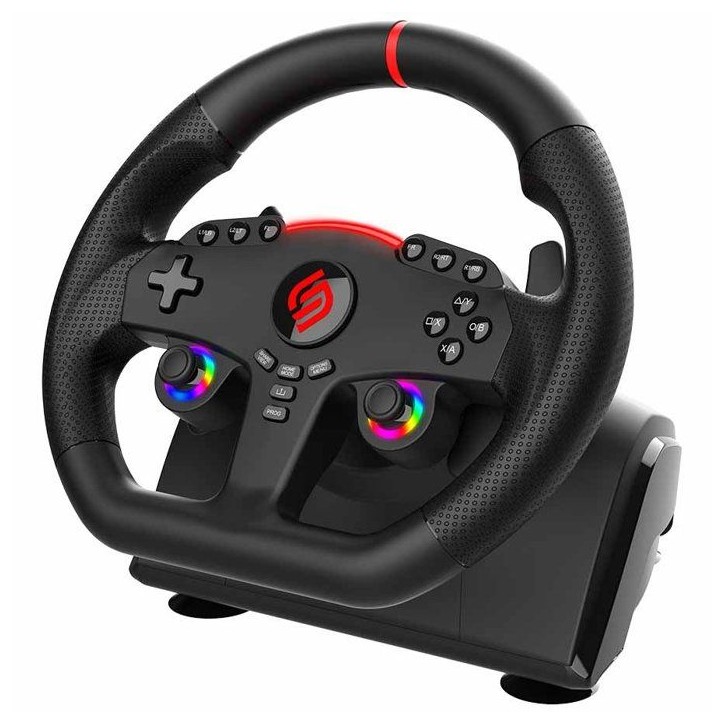 Volant gaming - SUBSONIC - Double joysticks LED - PS4 PC Switch Switch 2 Xbox One Xbox Series
