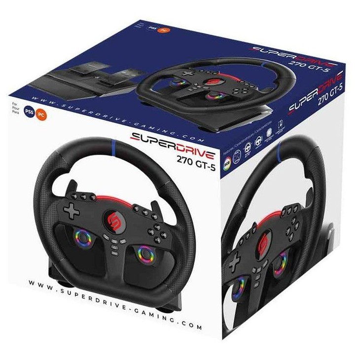 Volant gaming - SUBSONIC - Double joysticks LED - PS5 PC Volant gaming - SUBSONIC - Double joysticks LED - PS5 PC