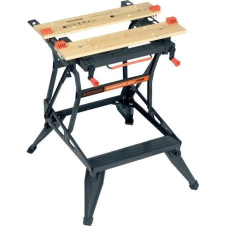 Etabli etau pliable - BLACK+DECKER - WM550-XJ - 2 mâchoires en bambou
