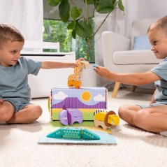 Blockables Les Animaux de la Savane Melissa & Doug - 34 Pieces en Bois