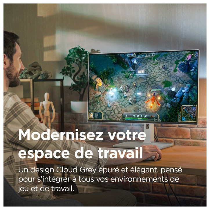 Ecran PC LENOVO L24m-4A - 23,8 - FHD - 100Hz - Dalle IPS - 1ms - USB-C - Pied réglable en hauteur Ecran PC LENOVO L24m-4A - 23,8 - FHD - 100Hz - Dalle IPS - 1ms - USB-C - Pied réglable en hauteur