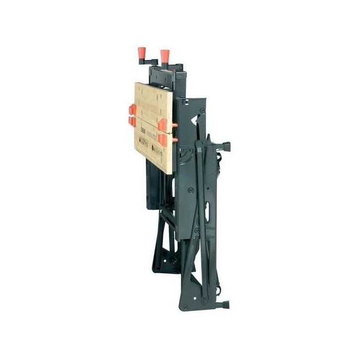 Etabli etau pliable - BLACK+DECKER - WM550-XJ - 2 mâchoires en bambou - charge maximale de 250 kg