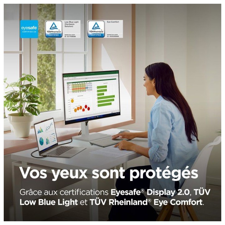 Ecran PC LENOVO L24m-4A - 23,8 - FHD - 100Hz - Dalle IPS - 1ms - USB-C - Pied réglable en hauteur Ecran PC LENOVO L24m-4A - 23,8 - FHD - 100Hz - Dalle IPS - 1ms - USB-C - Pied réglable en hauteur