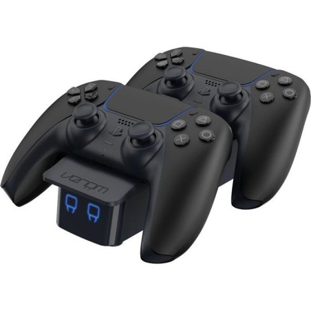 Station de charge double - VENOM - pour manettes PS5 - Noir