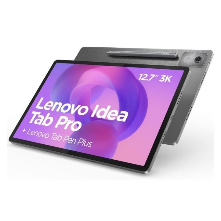 Tablette tactile LENOVO Idea Tab Pro - 12,7 3K LTPS - 8 Go RAM - Stockage 128 Go - Gris + Stylet