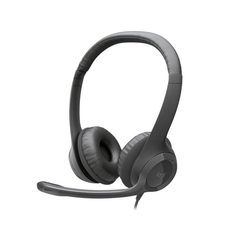 Casque - Filaire - Logitech - H390 - USB-C - Noir