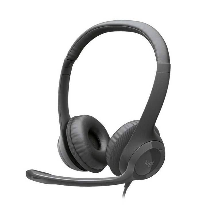 Casque - Filaire - Logitech - H390 - USB-C - Noir Casque - Filaire - Logitech - H390 - USB-C - Noir