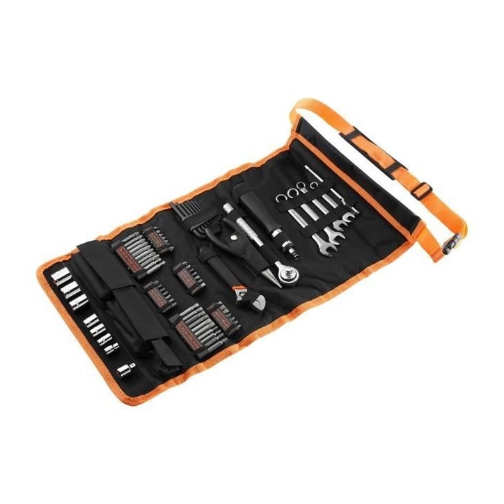 Kit d'outillage - BLACK+DECKER - A7063-QZ - 77 pieces - embouts, clés, douilles