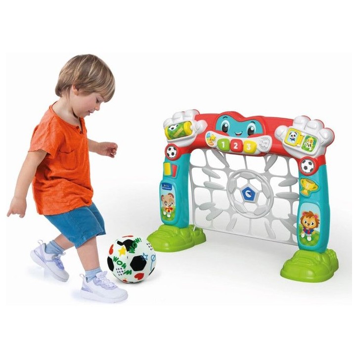 Tiboot, Mon But de Foot - Clementoni - 18 Mois - 3 Boutons sonores colorés - Lumieres -Ballon Souple Tiboot, Mon But de Foot - Clementoni - 18 Mois - 3 Boutons sonores colorés - Lumieres -Ballon Souple