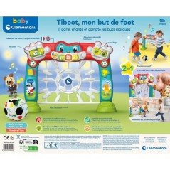 Tiboot, Mon But de Foot - Clementoni - 18 Mois - 3 Boutons sonores col