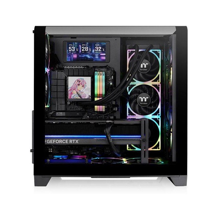 Boîtier PC sans alimentation - THERMALTAKE - View 390 Air - Moyen tour - Format ATX - 2x120mm inclus - Noir