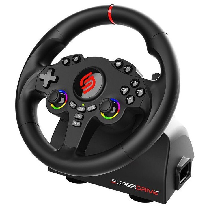 Volant gaming - SUBSONIC - Double joysticks LED - PS4 PC Switch Switch 2 Xbox One Xbox Series Volant gaming - SUBSONIC - Double joysticks LED - PS4 PC Switch Switch 2 Xbox One Xbox Series