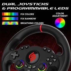Volant gaming - SUBSONIC - Double joysticks LED - PS4 PC Switch Switch