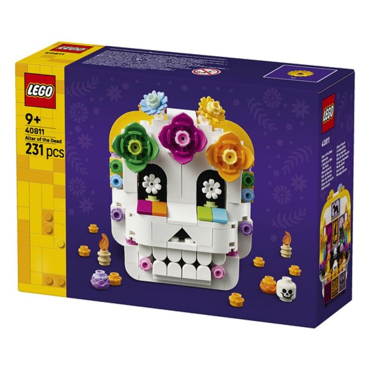 LEGO Set de construction Día de los Muertos - 40811 - Autel des Morts, crâne et autel décoratifs - Des 9 ans