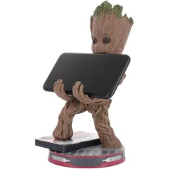 Figurine Marvel Les Gardiens de la Galaxie Jeune Groot - EXQUISITE GAMING - Cable Guys - Support écouteurs ou petit accessoire