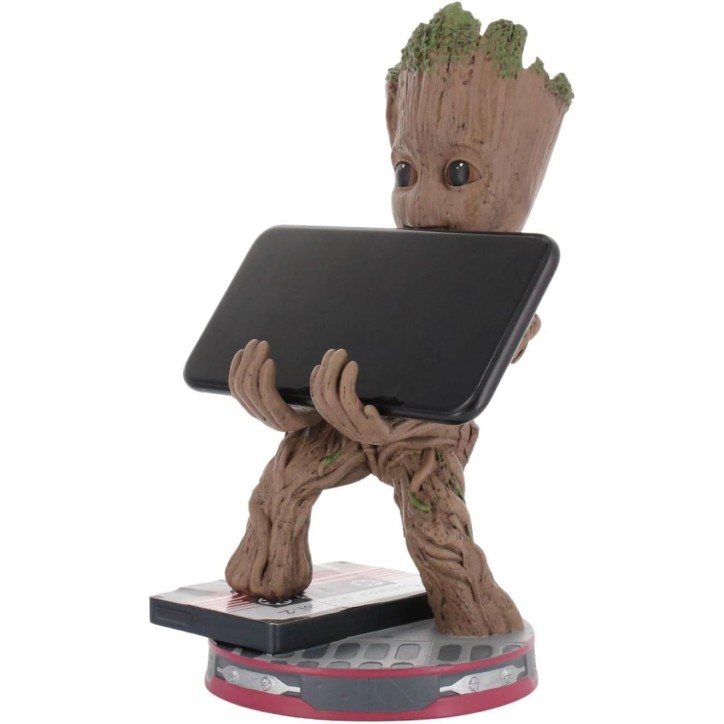 Figurine Marvel Les Gardiens de la Galaxie Jeune Groot - EXQUISITE GAMING - Cable Guys - Support écouteurs ou petit accessoire