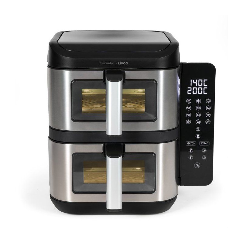 Friteuse sans huile - LIVOO - DOC344CO - 11 L - double bac - 2800 W