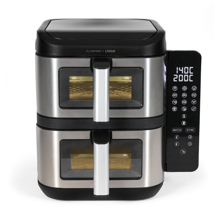 Friteuse sans huile - LIVOO - DOC344CO - 11 L - double bac - 2800 W Friteuse sans huile - LIVOO - DOC344CO - 11 L - double bac - 2800 W