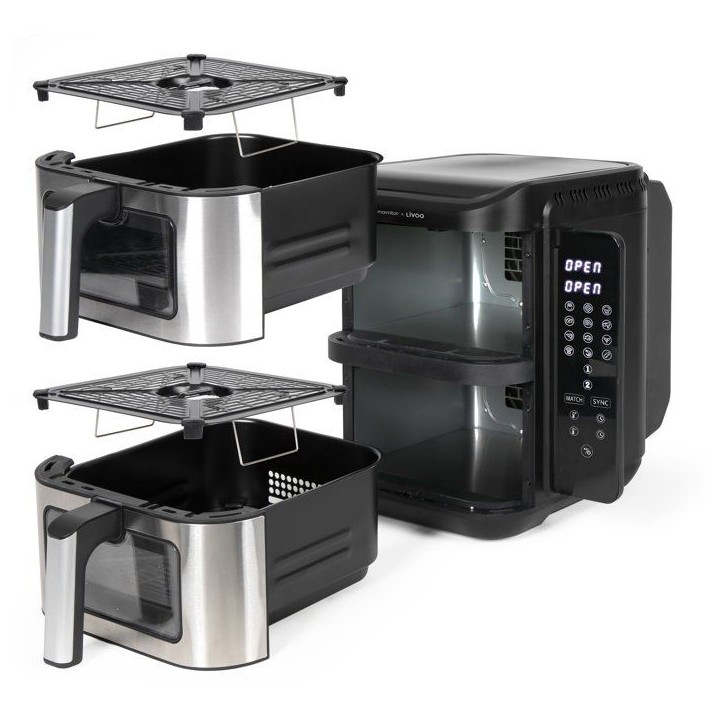 Friteuse sans huile - LIVOO - DOC344CO - 11 L - double bac - 2800 W Friteuse sans huile - LIVOO - DOC344CO - 11 L - double bac - 2800 W