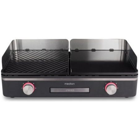 Plancha électrique MEDION - MD12027 - Double zones de cuisson - 52,1