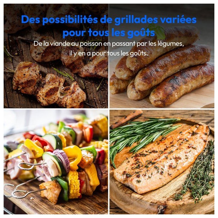 Plancha électrique MEDION - MD12027 - Double zones de cuisson - 52,1 x 28,4 x 10,2cm - 2400W Plancha électrique MEDION - MD12027 - Double zones de cuisson - 52,1 x 28,4 x 10,2cm - 2400W