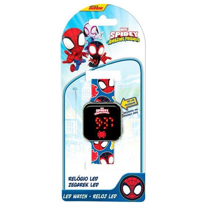 Montre LED - KIDS LICENSING - Spidey - Des 4 ans Montre LED - KIDS LICENSING - Spidey - Des 4 ans