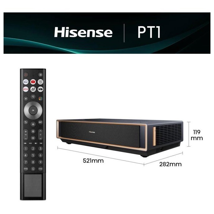 Vidéoprojecteur - HISENSE - Ultra courte focale laser - 2500 lumens Vidéoprojecteur - HISENSE - Ultra courte focale laser - 2500 lumens