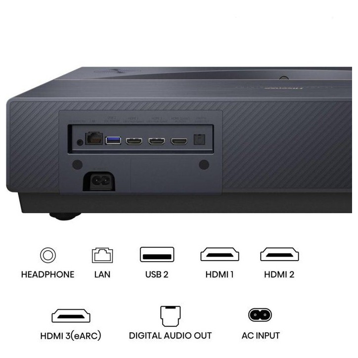 Vidéoprojecteur - HISENSE - Ultra courte focale laser - 2500 lumens Vidéoprojecteur - HISENSE - Ultra courte focale laser - 2500 lumens