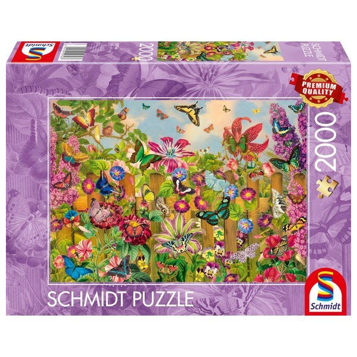 Puzzle - SCHMIDT SPIELE - Magnifique jardin de papillons - 2000 pieces - Des 14 ans Puzzle - SCHMIDT SPIELE - Magnifique jardin de papillons - 2000 pieces - Des 14 ans