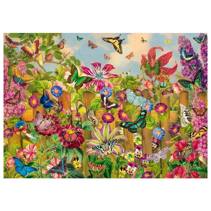 Puzzle - SCHMIDT SPIELE - Magnifique jardin de papillons - 2000 pieces - Des 14 ans Puzzle - SCHMIDT SPIELE - Magnifique jardin de papillons - 2000 pieces - Des 14 ans